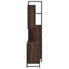vidaXL Bathroom Furniture Set Brown Oak Engineered wood, metal