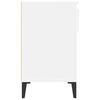 vidaXL Shoe Cabinet White Engineered wood, metal Medium Shoe Cabinet
