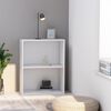 vidaXL Book Cabinet White Engineered Wood Medium Book Cabinet