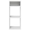 vidaXL Book Cabinet White Engineered Wood 13.4x12.2x31.5 in Book Cabinet