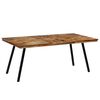 vidaXL Dining Table Natural wood color and black Reclaimed teak and steel