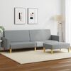 vidaXL Sofa Bed Light Gray