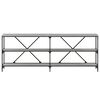 vidaXL Console Table Grey sonoma Engineered wood, Iron