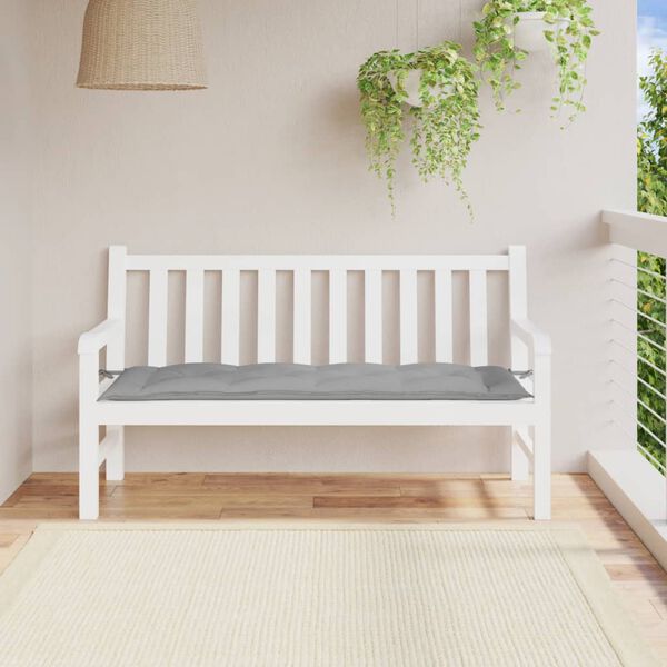vidaXL Garden Bench Cushion Grey Oxford fabric (100% polyester) Standard