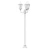 vidaXL Garden Light White 22.44 x 19.29 x 94.88 in Aluminium and Glass