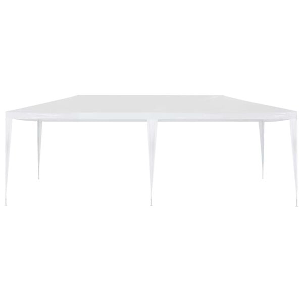 vidaXL Party Tent White Polyethylene and Steel 10x20 ft Folding