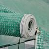 vidaXL Polytunnel Greenhouse Green Tough Steel, Polyethylene Large
