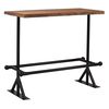 vidaXL Bar Table Dark Brown Solid reclaimed wood and powder-coated steel