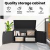 vidaXL Garden Storage Cabinet Black