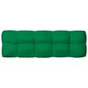 vidaXL Sofa Cushion Set of 7 Green Polyester 47.2 x 31.5 x 3.9 in