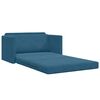 vidaXL Sofa Bed Blue 48.82 x 80.32 x 24.02 in Velvet