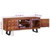 vidaXL Media Storage Cabinets & Racks with Door Brown 112 x 30 x 48 cm