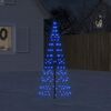 vidaXL LED Christmas Tree Blue, Dark Green Copper, Iron Collapsible