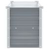 vidaXL Raised Bed Grey Galvanized Steel 63 x 15.7 x 17.7 in Durable