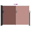 vidaXL Retractable Side Awning Brown