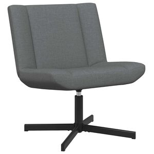 vidaXL Swivel Chair Dark Grey 63 x 75 x 76 cm fabric