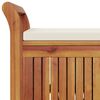 vidaXL Garden Storage Bench Cream white, natural wood
