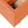 vidaXL Garden Planter Wax Brown Solid Pine Wood Medium Decorative Inlays