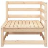 vidaXL Garden Sofa Pine wood Solid pine wood 2-Seater Modular