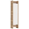 vidaXL Folding 6-Panel Room Divider 94.5" Bamboo and Canvas