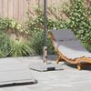 vidaXL Parasol Base Grey 16.14 x 16.14 x 14.57 in Granite