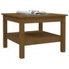 vidaXL Coffee Table Honey brown Solid pine wood 21.7x21.7x15.7 in