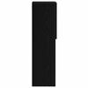 vidaXL TV Cabinet 2 pcs Black 12.01 x 11.81 x 40.16 in Engineered Wood