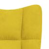 vidaXL Relaxing Chair Mustard Yellow Velvet