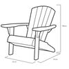 Keter Outdoor Chair Grey Polypropylene Standard Ergonomic