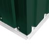 vidaXL Garden Shed Green Galvanized steel 101.2 x 117.3 x 70.1 in