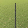 vidaXL Fence and Post Grey 4.92 x 328.08 ft Steel