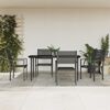 vidaXL Garden Dining Set Black, Anthracite