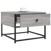 vidaXL Coffee Table Gray Sonoma Engineered Wood 20.1 x 20.1 x 15.7 in