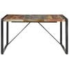 vidaXL Dining Table Mixed wood tones Solid reclaimed wood Large Durable