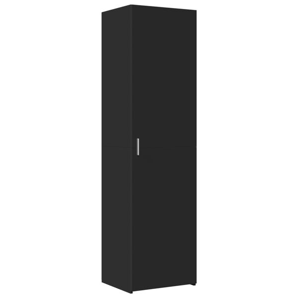 vidaXL Highboard Black 19.7"x16.7"x72.8" Engineered Wood
