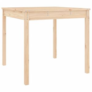 vidaXL Garden Table Natural wood Solid pine wood Medium Durable