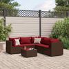 vidaXL Patio Lounge Set Brown