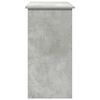 vidaXL Desk Concrete grey Engineered wood Medium Durable Desk