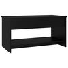 vidaXL Coffee Table Black Engineered Wood Medium Coffee Table