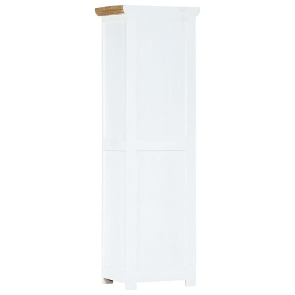 vidaXL Highboard White and Brown Solid mango wood Highboard Rectangular