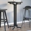 vidaXL Dining Table Black Engineered wood, powder-coated steel Medium