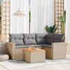 vidaXL Garden Sofa Set Mix Beige, Light Grey