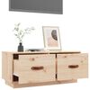 vidaXL TV Cabinet Natural Solid Pine Wood Medium TV Cabinet
