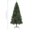 vidaXL Artificial Pre-lit Christmas Tree with Ball Set&Pine Cones 70.9"