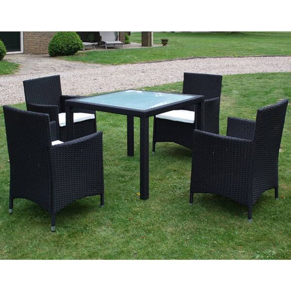vidaXL Garden Furniture Set Black
