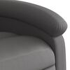 vidaXL Recliner Chair Grey Real leather (100% cow leather), metal, plywood