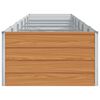 vidaXL Garden Raised Bed Silver Galvanized Steel Large Durable