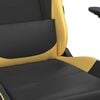 vidaXL Gaming Chair Black and Gold Faux Leather, Metal, Plywood Adjustable