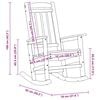 vidaXL Garden Rocking Chair Black 92 x 70 x 108cm HDPE