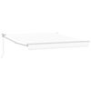 vidaXL Retractable Awning Manual White 137.80" x 98.43" fabric